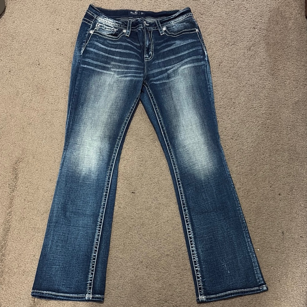 Miss Me Dark Blue Flare Jeans